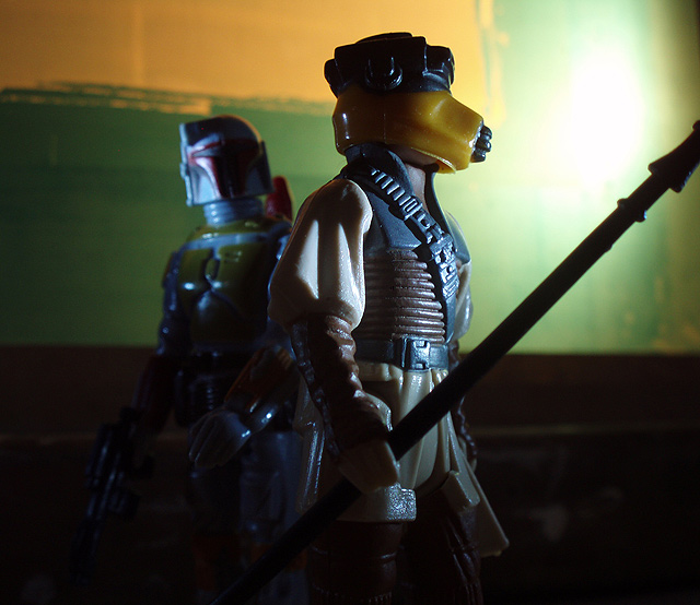 Scourge of the Jedi. (Vintage Boba Fett, Vintage Princess Leia in Boussh Disguise)