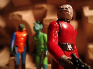 Red. (Vintage Walrus Man, Vintage Greedo, Vintage Snaggletooth)
