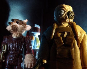The Triple Threat. (Vintage Ree-Yees, Vintage Boba Fett, Vintage 4-LOM)