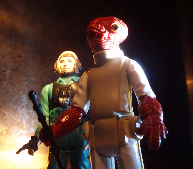 The Eye of Ackbar. (Vintage A-Wing Pilot, Vintage Admiral Ackbar)