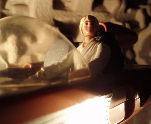Luke Skywalker. (Vintage Landspeeder, Vintage Luke Skywalker)
