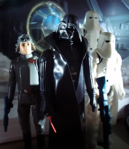 The Darth Vader All-Stars. (Vintage Darth Vader Tie Fighter, Vintage AT-AT Commander, Vintage Darth Vader, Vintage Imperial Stormtroopers in Hoth Battle Gear)