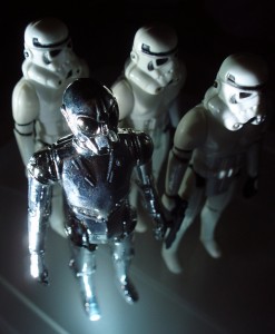 Entourage. (Vintage Death Star Droid, Vintage Stormtroopers)