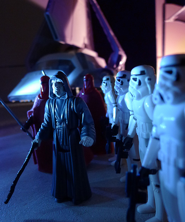 The Dark Proceeds. (Vintage Imperial Shuttle, Vintage Emperor's Royal Guards, Vintage Stormtroopers)