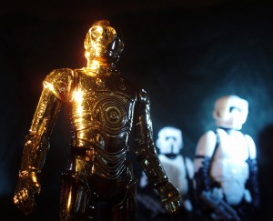 Threepio. (Vintage C-3PO, Vintage Biker Scouts)