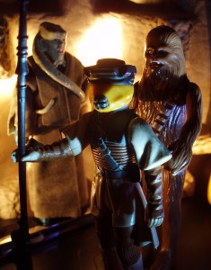 The Plan, Step 2. (Vintage Bib Fortuna, Vintage Leia in Boushh Disguise, Vintage Chewbacca)