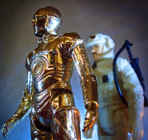 Metal on Metal. (Vintage C-3PO, Vintage Rebel Commander)