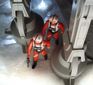 The Trouble Below. (Vintage AT-AT, Vintage Luke Skywalker X-Wing Pilot)